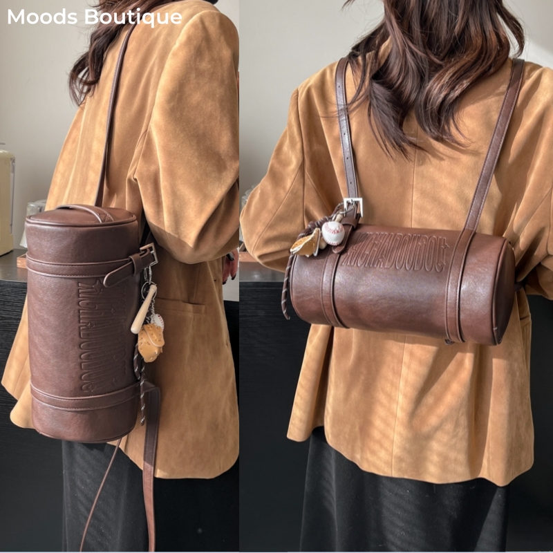 Luxury Bags Consignment - Multifunctional Cylinder Shaped Shoulder Bags For