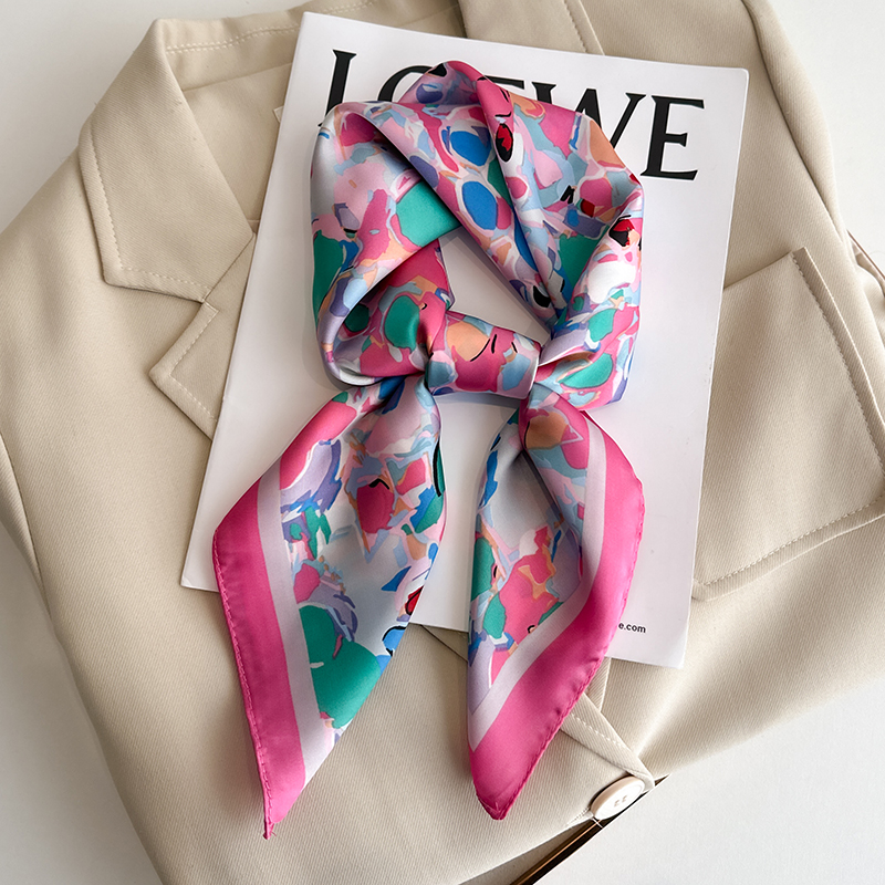 Luxury Bags Expensive - Luxury Floral Print Square Silk Scarf