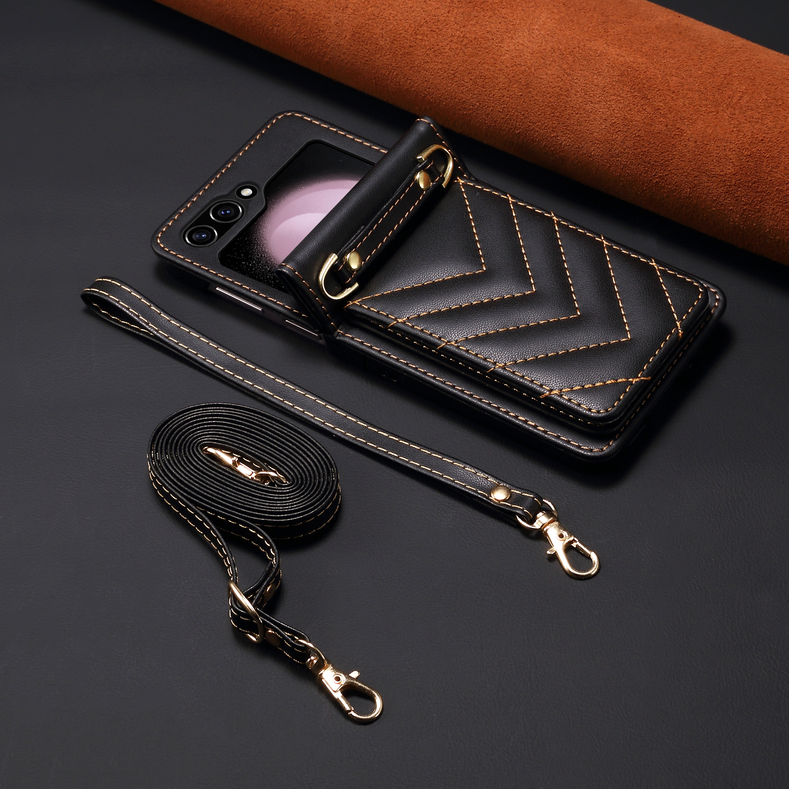 Luxury Bags & Leather Repair Of Atlanta - Luxury V-shaped Quilted Leather Crossbody Phone