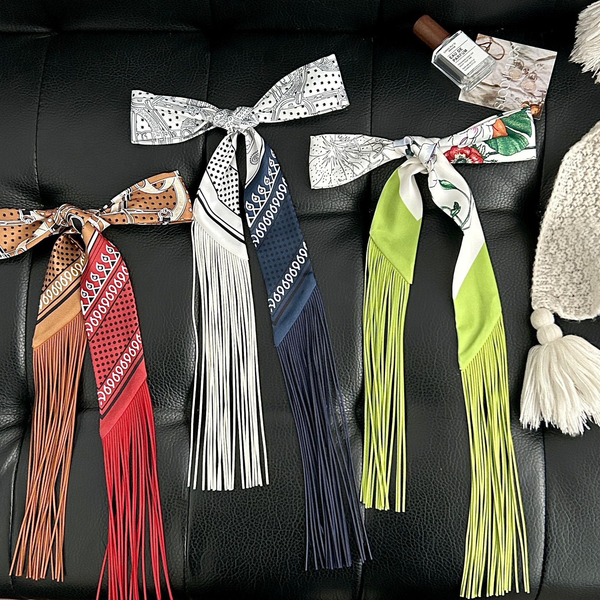 Luxury Tassel Skinny Scarf for – Luxury Bags Expensive recenzja i cena