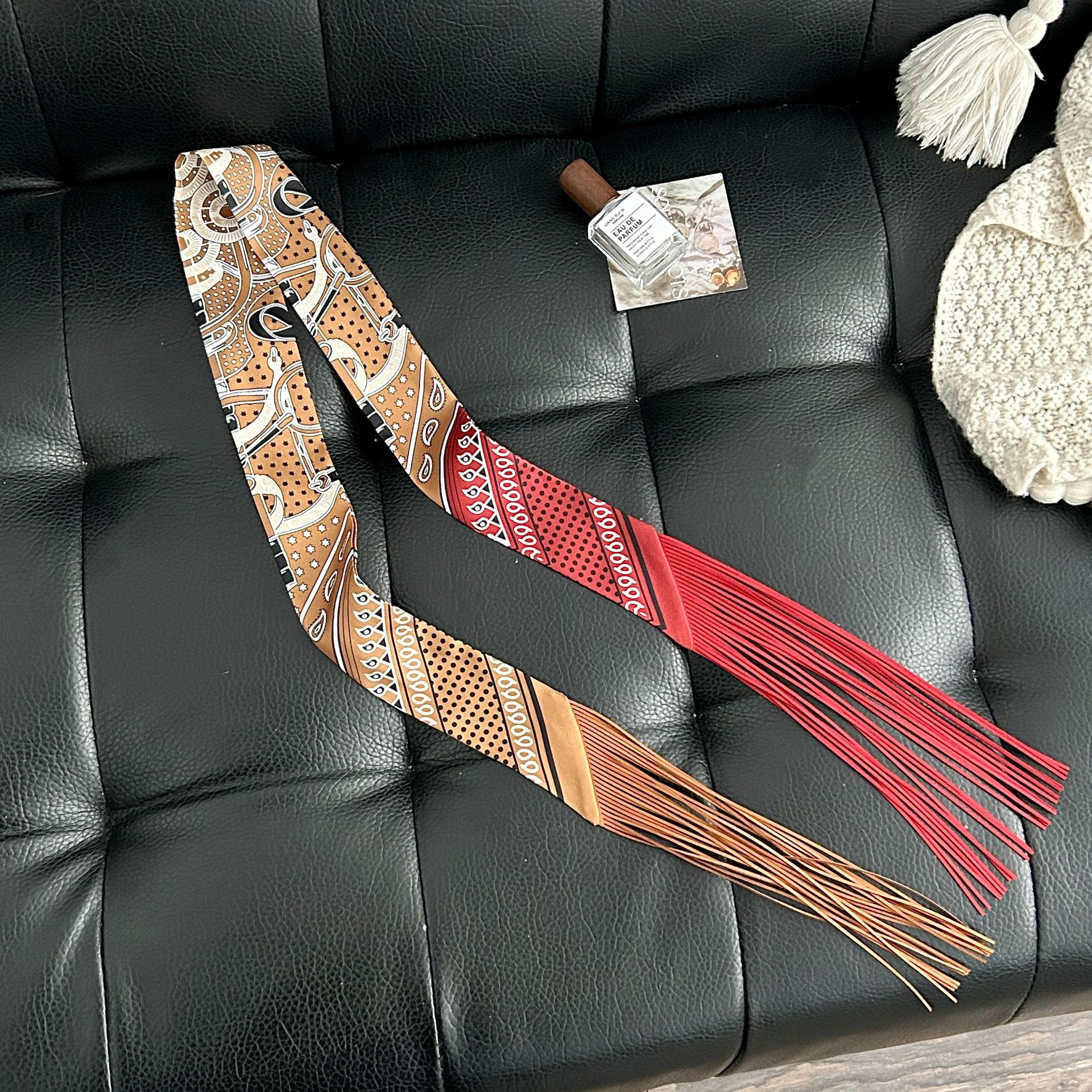Luxury Tassel Skinny Scarf for – Luxury Bags Expensive recenzja i cena