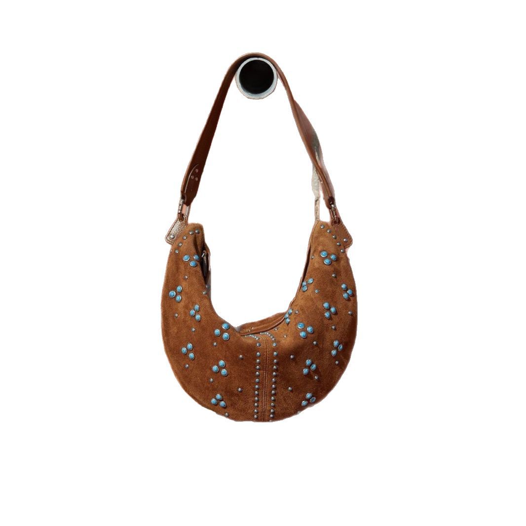 Niche Design Women's Bag Retro – Half Moon Bag Suede recenzja i cena