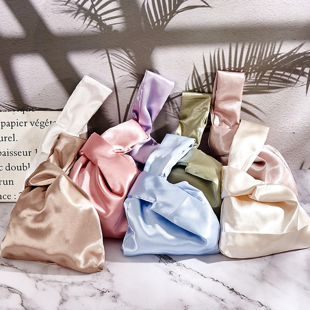 Women Silk Satin Knot Wrist Ba – Luxury Bags Consignment recenzja i cena