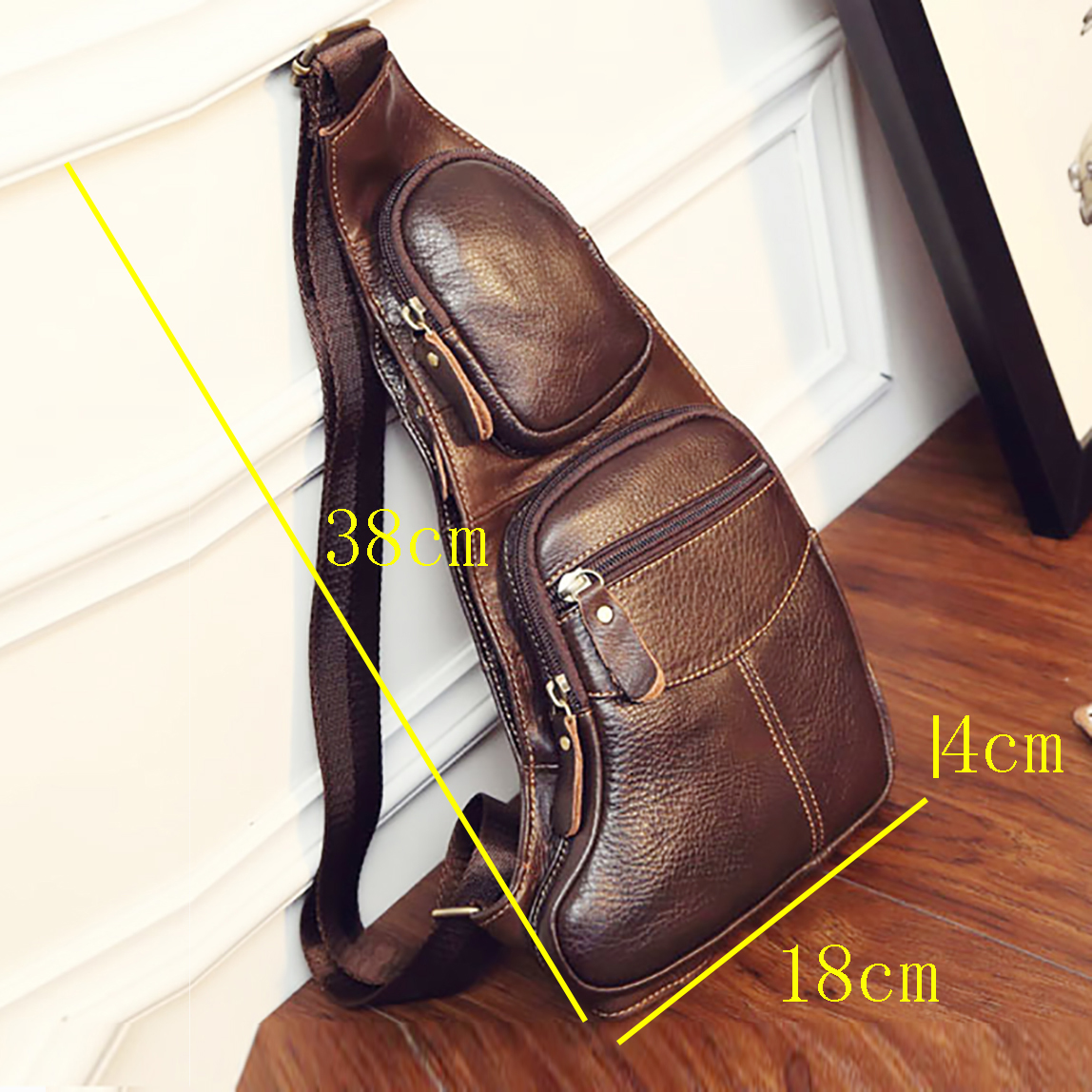 Men Cross Body Shoulder Sling  – Half Moon Bag Suede recenzja i cena