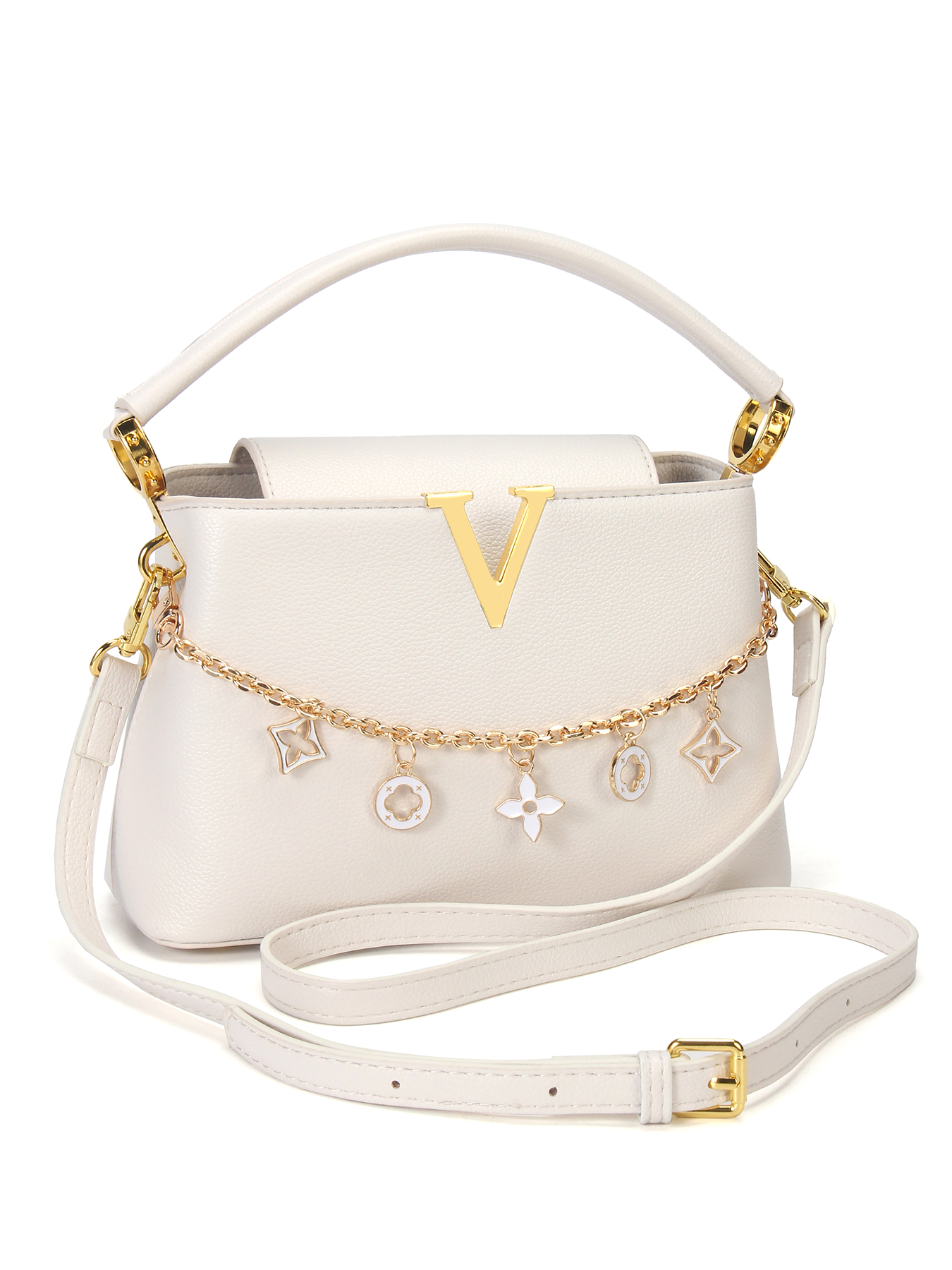 Gold V-Shaped Embellished Wome – Luxury Bags That Are Affordable recenzja i cena