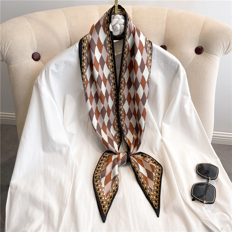 Fashion Print Long Silk Scarf  – Luxury Bags Expensive recenzja i cena