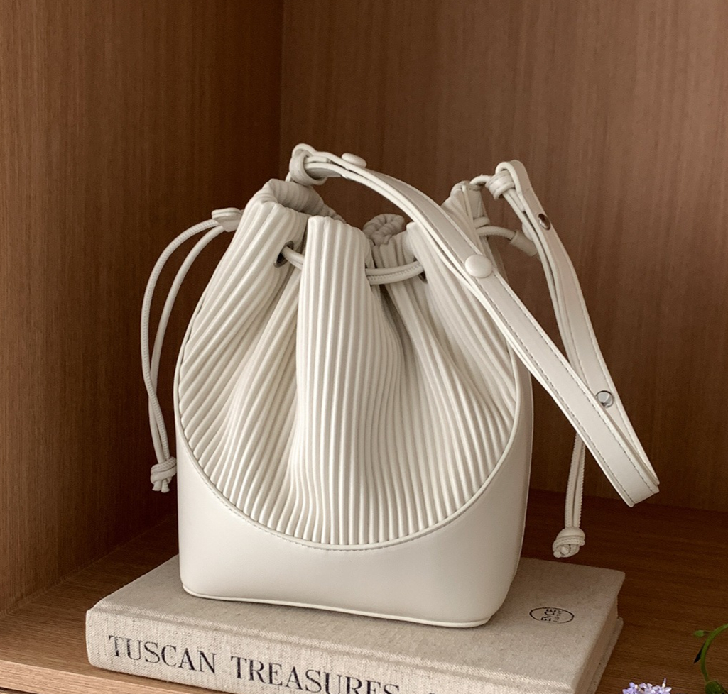 Fashion Pleated women Bucket S – Luxury Bags Korea recenzja i cena