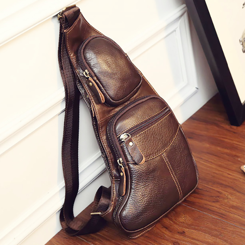 High Quality Men Genuine Leath – Half Moon Bag Suede recenzja i cena