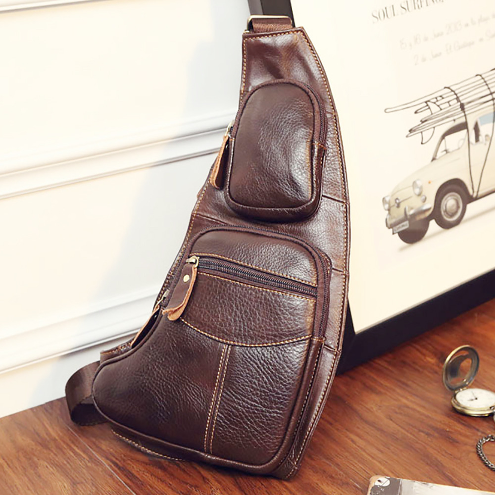 High Quality Men Genuine Leath – Half Moon Bag Suede recenzja i cena