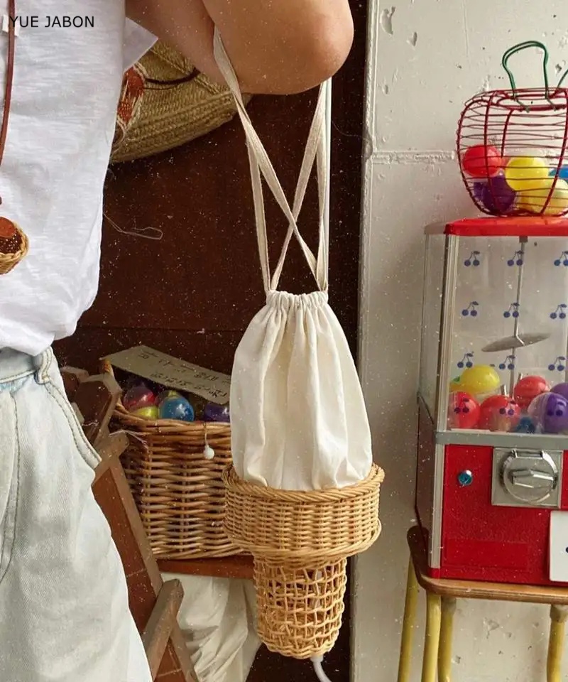 Ice Cream Design Woven Bag Swe – Luxury Bags Korea recenzja i cena
