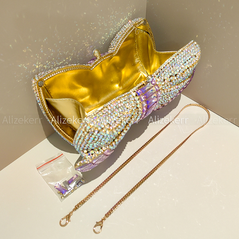 Alizekerr Bow Crystal Evening  – Luxury Bags Consignment recenzja i cena