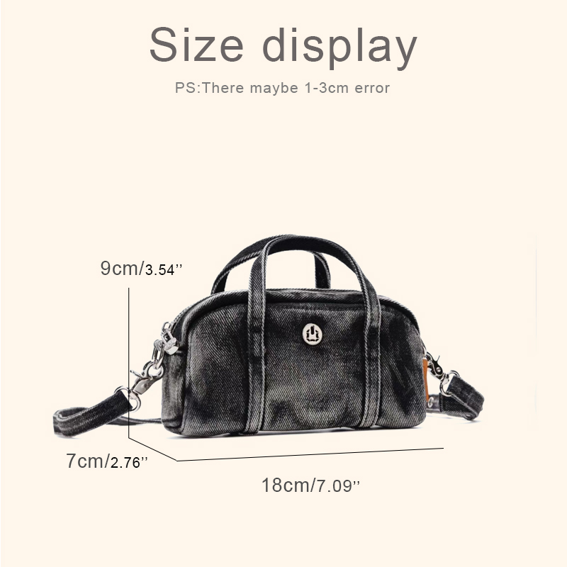 Korean Casual Mini Denim Box B – Luxury Bags Designer recenzja i cena