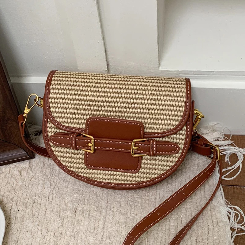 England Style Mini Straw Saddl – Luxury Bags Designer recenzja i cena
