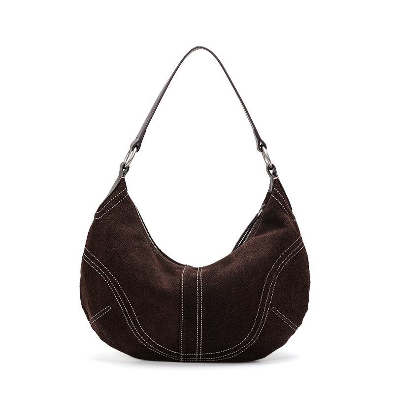 Aidanni Cowhide Suede Underarm – Half Moon Bag Suede recenzja i cena