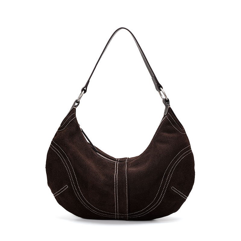 Aidanni Cowhide Suede Underarm – Half Moon Bag Suede recenzja i cena